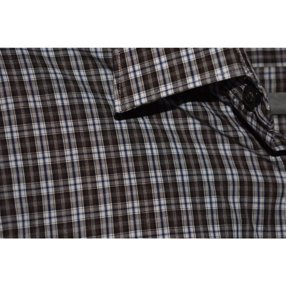 HART SCHAFFNER MARX NEW $99 Cotton Button Down Plaid Shirt Men's Large - Picture 3 of 4